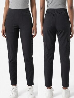 Athleta Chelsea Pull-on Lined Cargo Pants Sz 6 Black